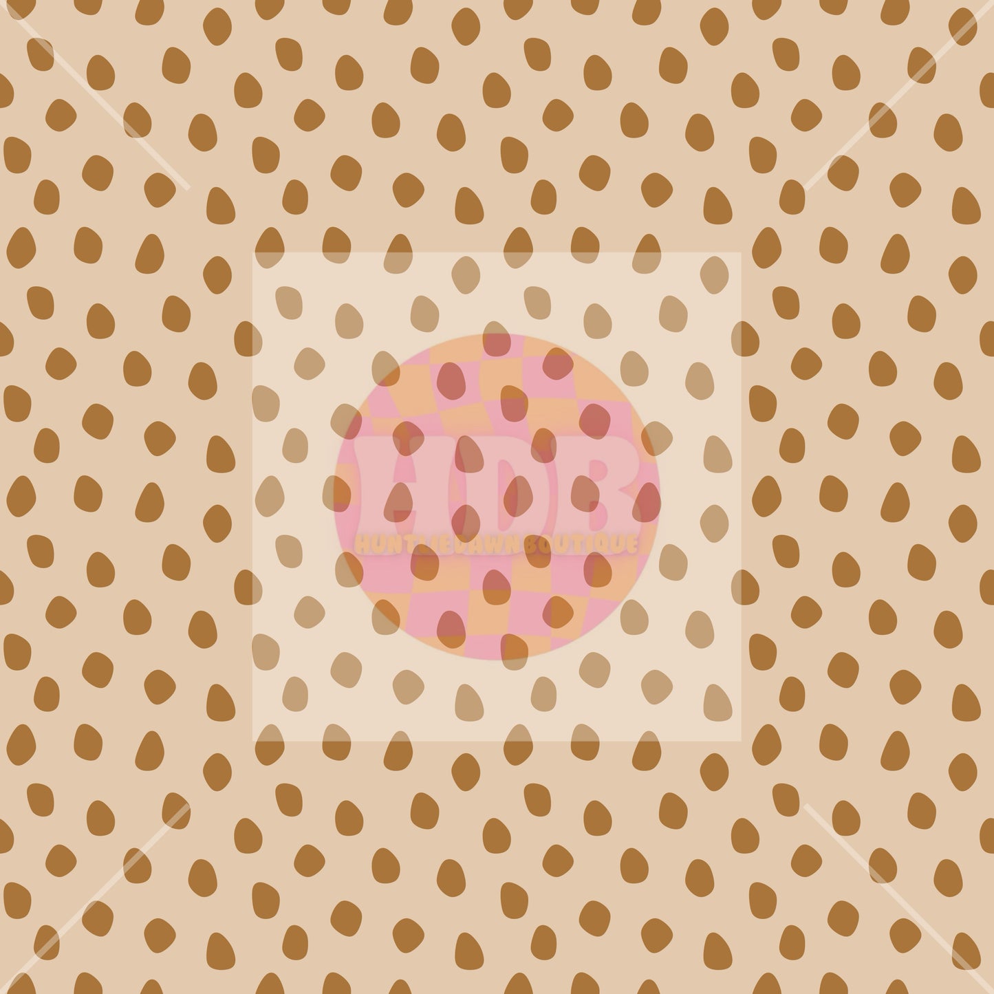 Polka dots on tan