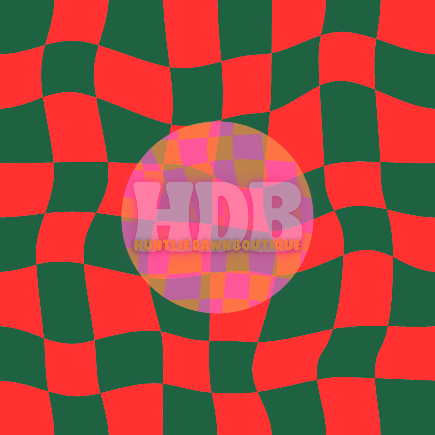 Red and dark green