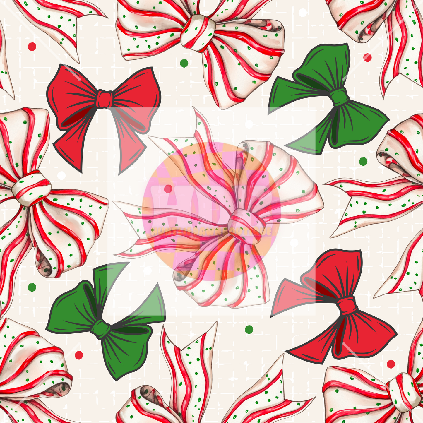 Christmas cake bows