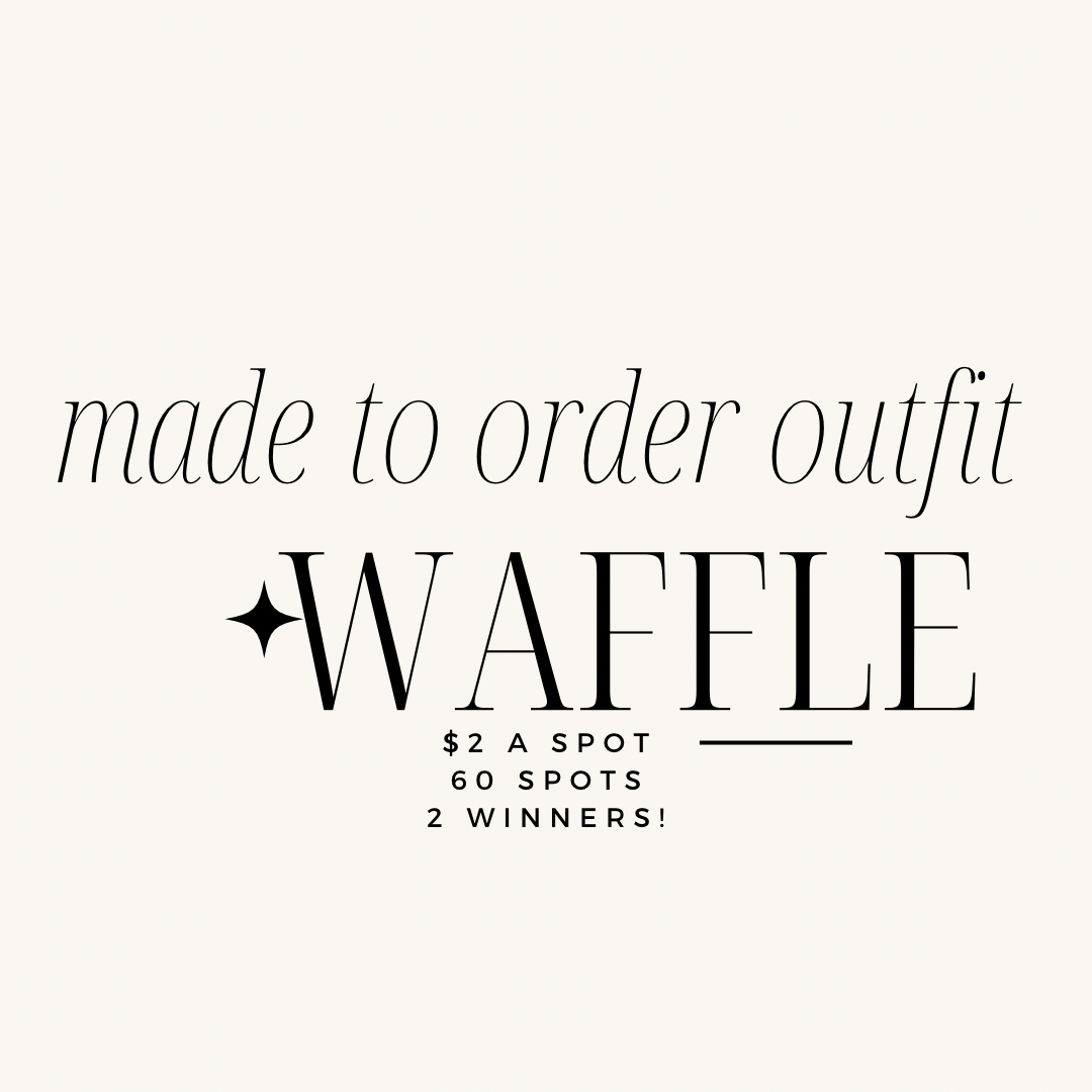 Made to order waffle
