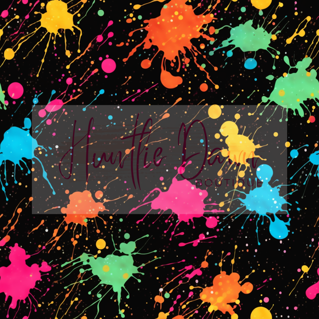 Paint splatter trio