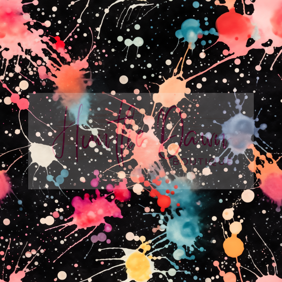 Paint splatter trio