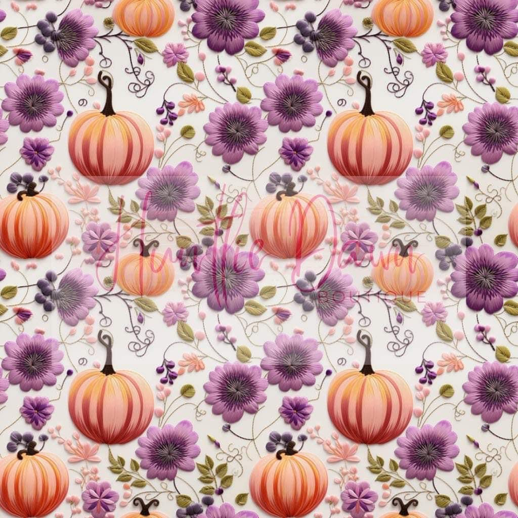 Pumpkins and florals