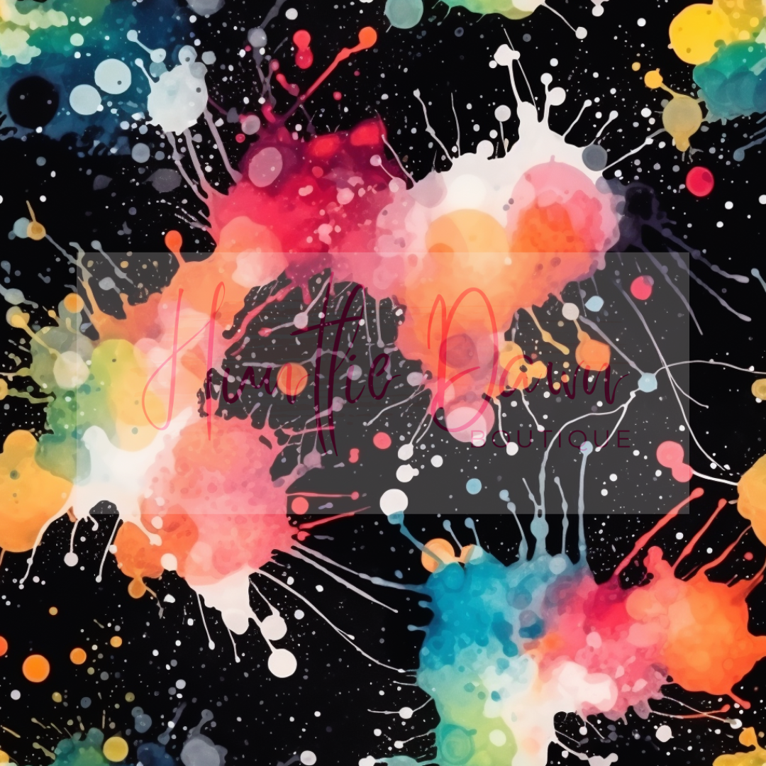Paint splatter trio
