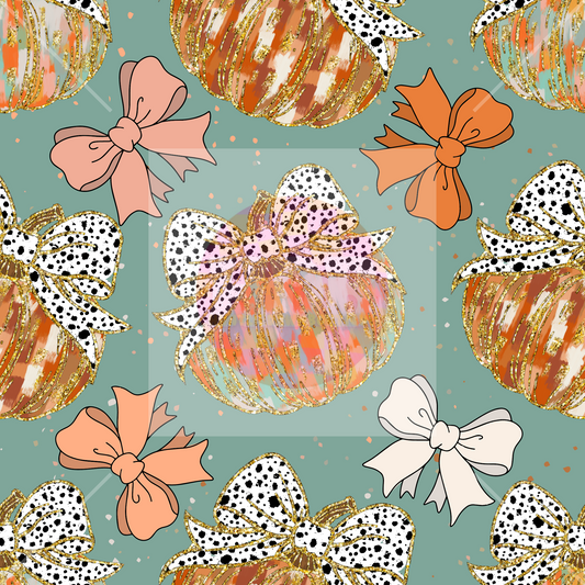 Pumpkins and bows