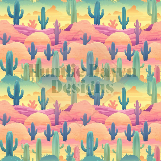 Pastel cactus