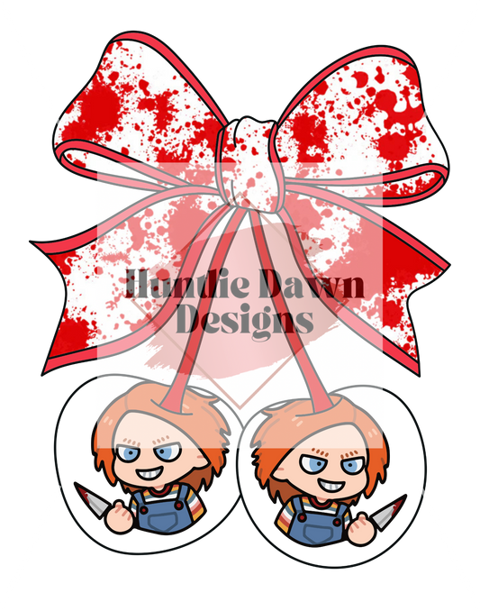 Horror bows png bundle