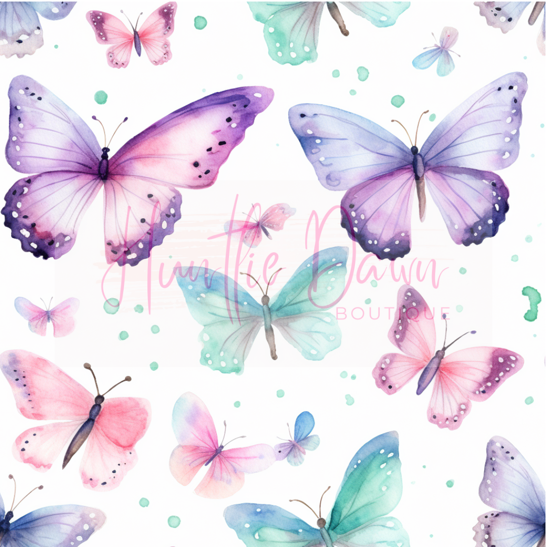 Watercolor butterflies