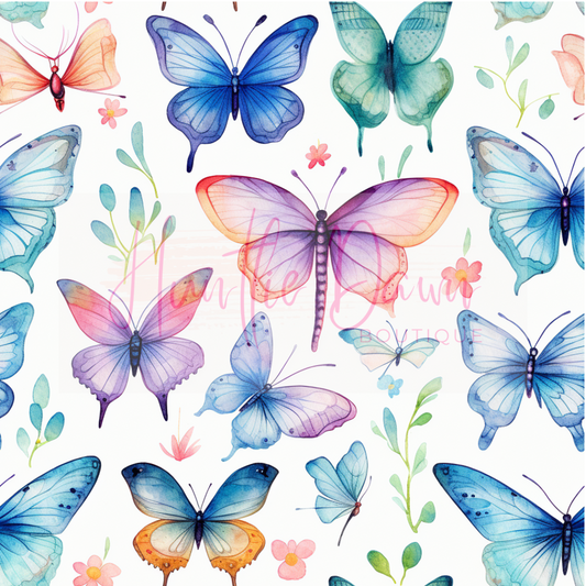 Watercolor butterflies