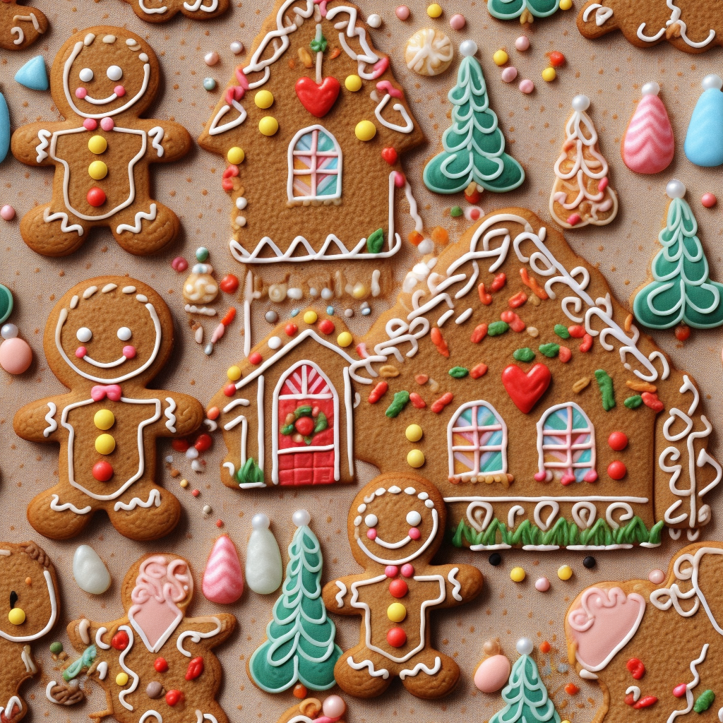 Gingerbread men and houses