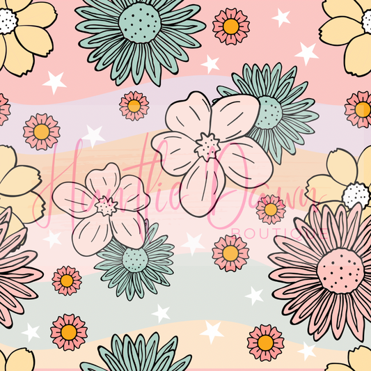 Wavy floral